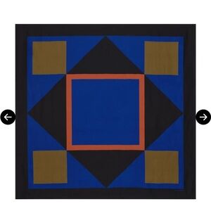 Saint Laurent Silk Geometric Scarf.